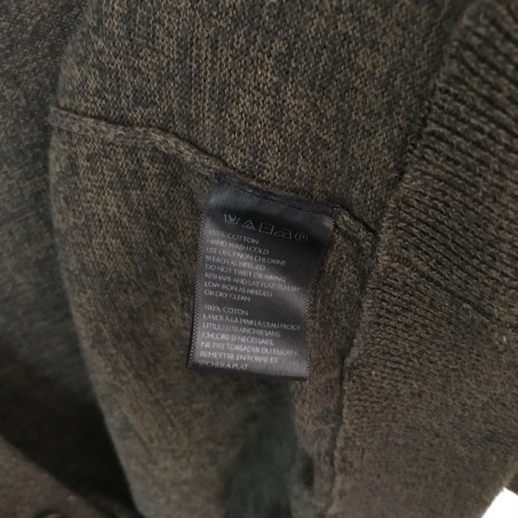 Heathered Olive Green Cardigan - Picture 4 of 4